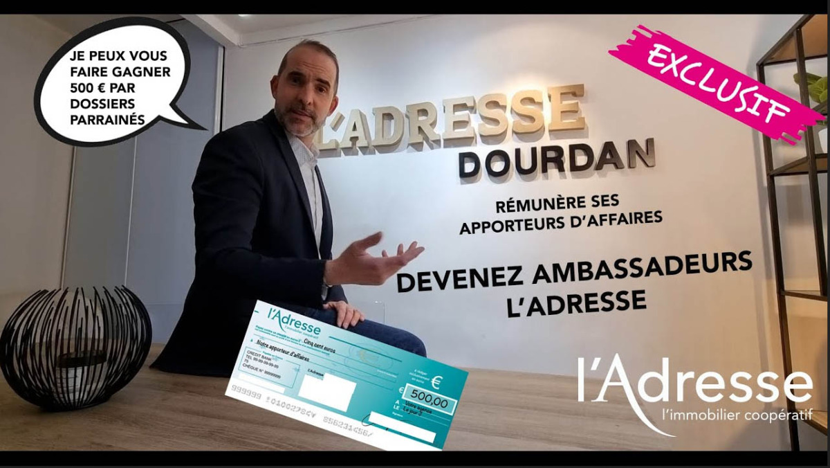 Vous pouvez gagner 500 &euro; avec L'ADRESSE ! C'est tr&egrave;s simple, venez voir...